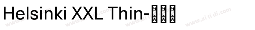 Helsinki XXL Thin字体转换